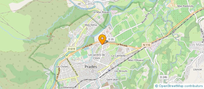 localisation de l'entreprise SDF PYRESCAN  PRADES