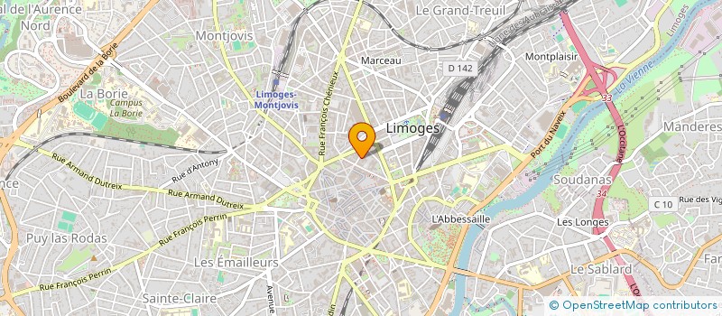 localisation de l'entreprise SDF REIX MYRIAM - TESSIER CHARLOTTE à LIMOGES