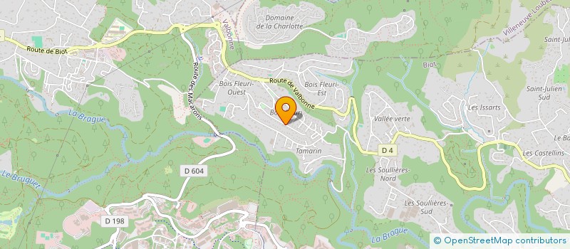 localisation de l'entreprise SDF REVERDITO FRERES à BIOT