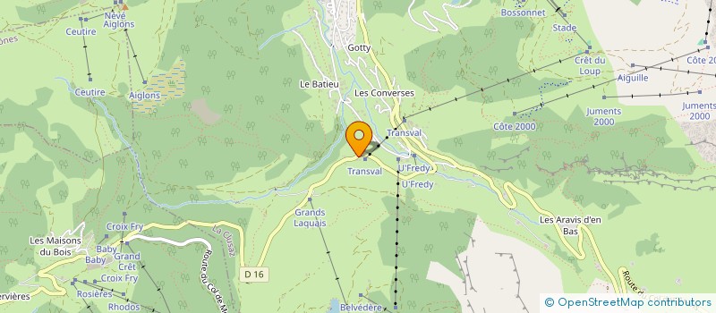 localisation de l'entreprise SDF ROBINSON à LA CLUSAZ