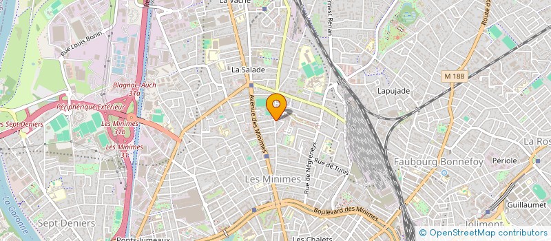 localisation de l'entreprise SDF SAGES FEMMES MINIMES à TOULOUSE