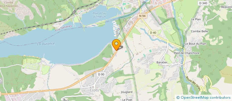 localisation de l'entreprise SDF SILVE CHRISTOPHE ET VERONIQUE  EMBRUN