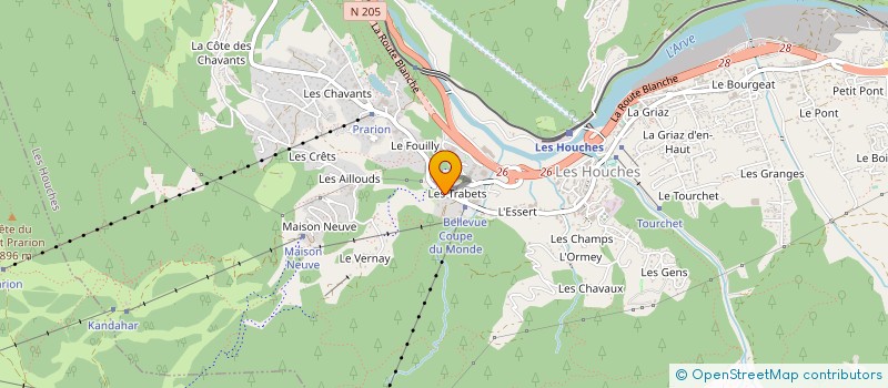 localisation de l'entreprise SDF TEN 80 EVENTS  LES HOUCHES