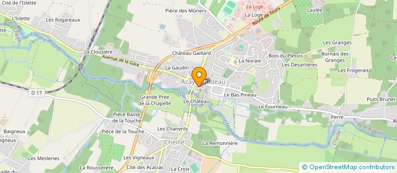 localisation de l'entreprise SDF VILLIERS-VINCENT-ROUX  AZAY-LE-RIDEAU