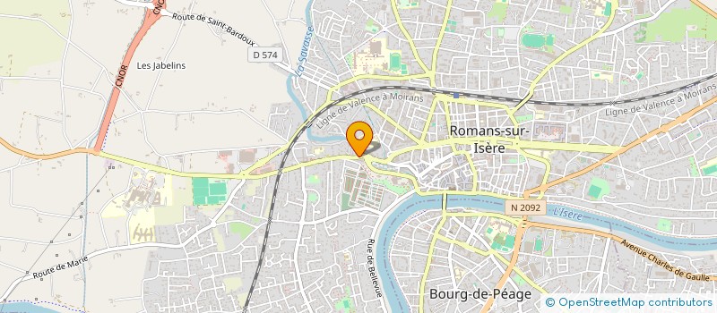 localisation de l'entreprise SDF VUILLOD ET FERRAND  ROMANS-SUR-ISERE