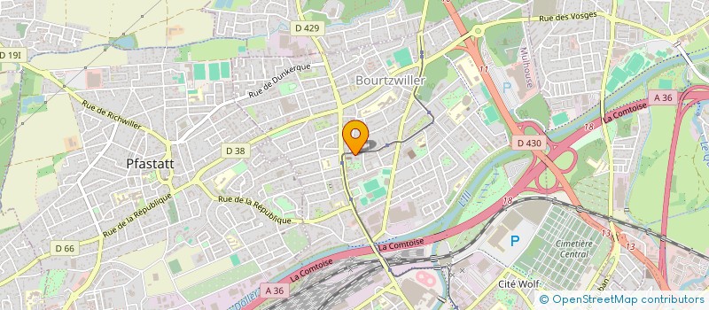 localisation de l'entreprise SDF WLMP WEBER LAUSECKER MATAGRI PRACHT à MULHOUSE