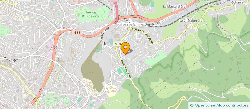 localisation de l'entreprise SDFG ETANCHEITE BARDAGE à SAINT-ETIENNE