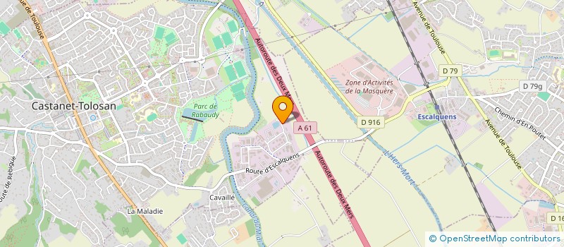 localisation de l'entreprise SDFJ à CASTANET-TOLOSAN