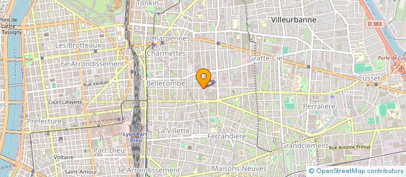 localisation de l'entreprise SDFORM-IT  VILLEURBANNE