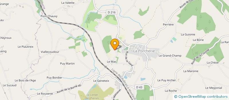 localisation de l'entreprise SDFP à LA PORCHERIE
