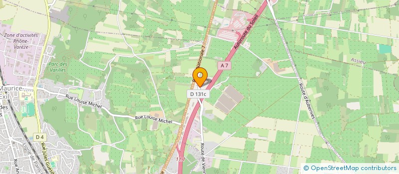 localisation de l'entreprise SDG LAVERIE à ROUSSILLON