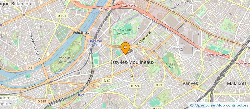 localisation de l'entreprise SDG TRANSPORT à ISSY-LES-MOULINEAUX