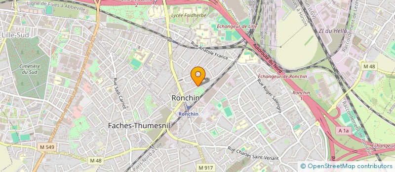 localisation de l'entreprise SDG2  RONCHIN