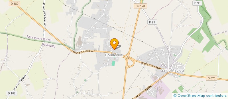 localisation de l'entreprise SDH  BOULLEVILLE