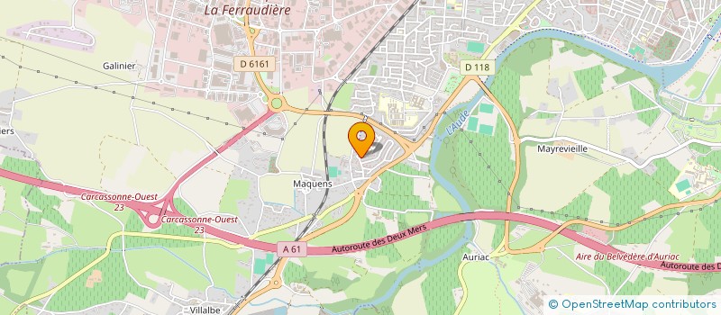 localisation de l'entreprise SDH à CARCASSONNE