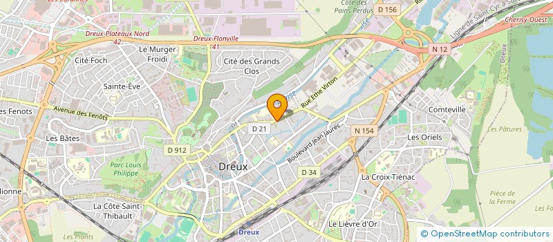 localisation de l'entreprise SDH à DREUX