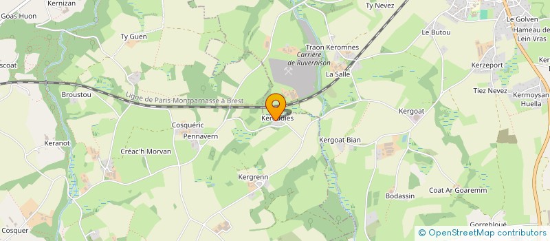 localisation de l'entreprise SDH  SAINT-THEGONNEC LOC-EGUINER
