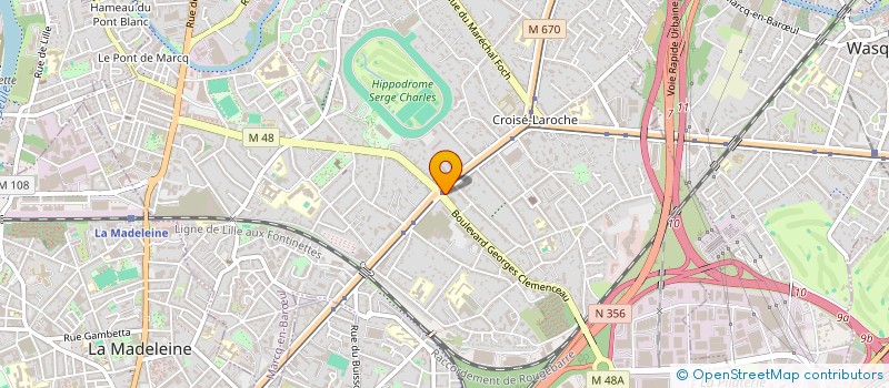 localisation de l'entreprise SDH FINANCE à MARCQ-EN-BARŒUL