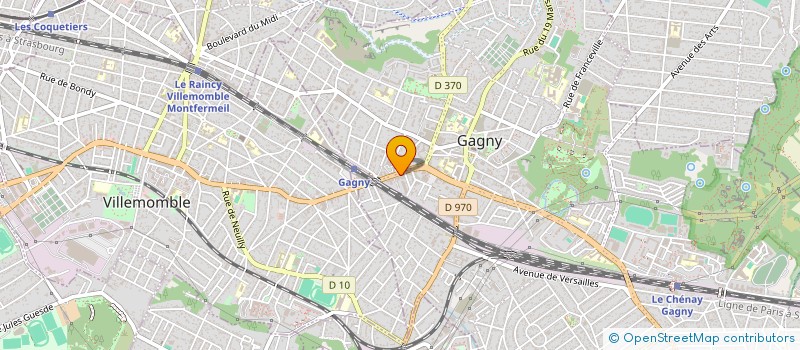 localisation de l'entreprise SDH HUMAIN CONNECTION  GAGNY