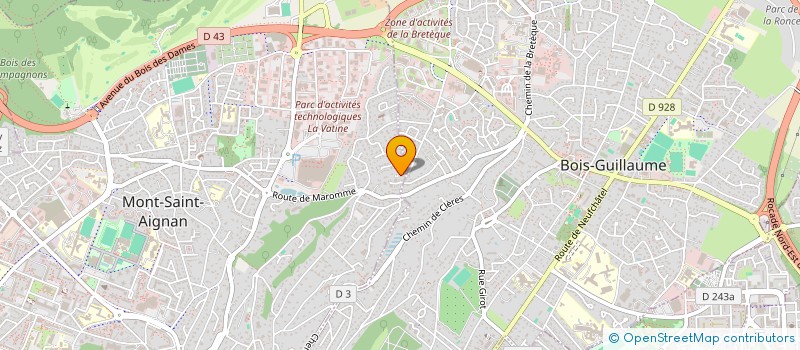 localisation de l'entreprise SDH IMMO  MONT-SAINT-AIGNAN