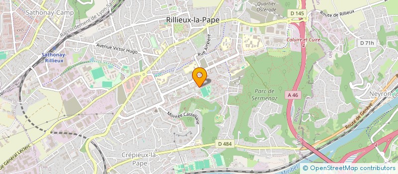 localisation de l'entreprise SDH PEINTURE à MEYZIEU