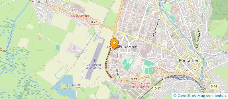 localisation de l'entreprise SDHD à PONTARLIER