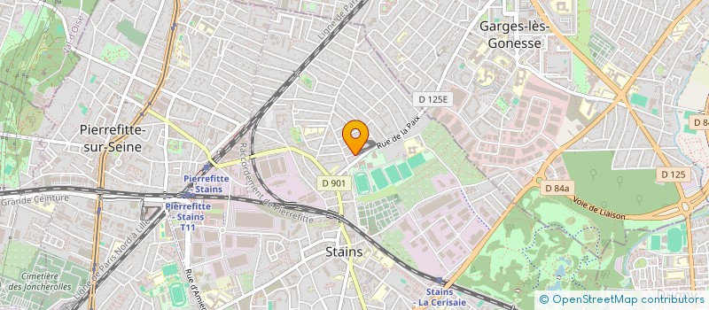 localisation de l'entreprise SDHT ETUDES ET CONCEPTIONS à STAINS