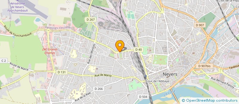 localisation de l'entreprise SDI 81 à NEVERS