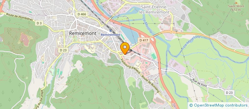localisation de l'entreprise SDI-ANGE à REMIREMONT