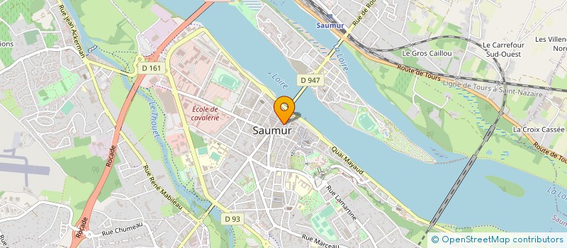 localisation de l'entreprise SDI CHOCOLAT à SAUMUR