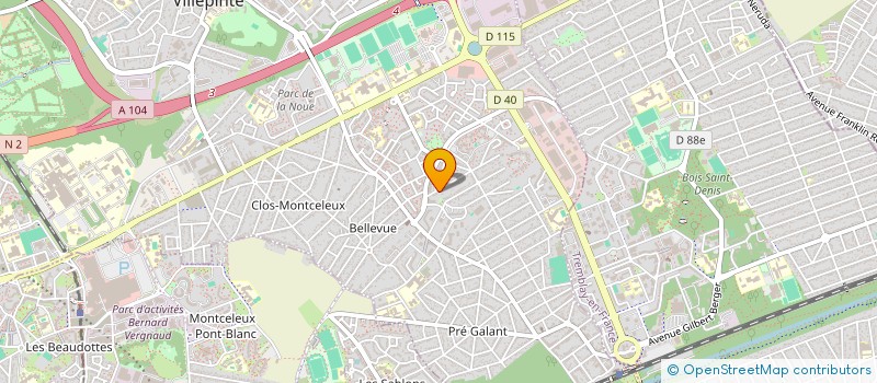 localisation de l'entreprise SDI MAITRISE D'OEUVRE OPC à VILLEPINTE