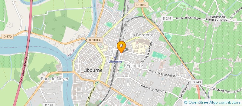 localisation de l'entreprise SDJ  LIBOURNE