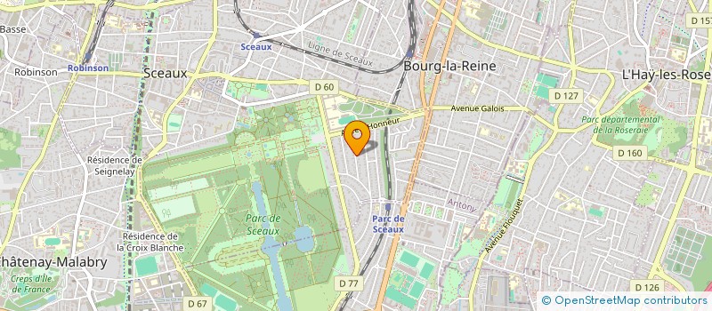 localisation de l'entreprise SDJ  PRODUCTION à SCEAUX