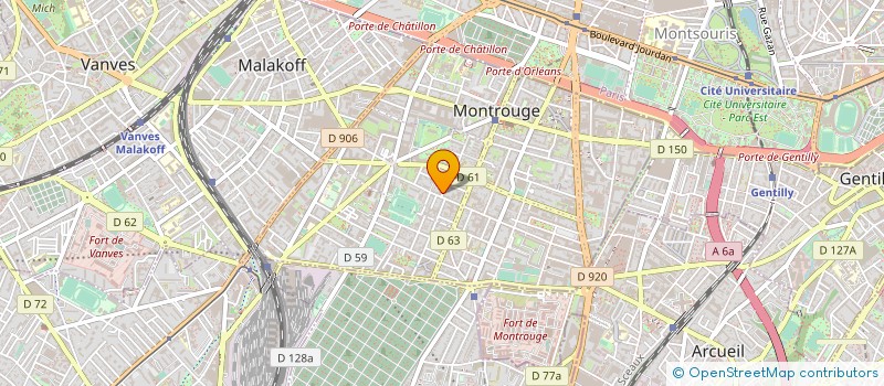 localisation de l'entreprise SDJR  MONTROUGE