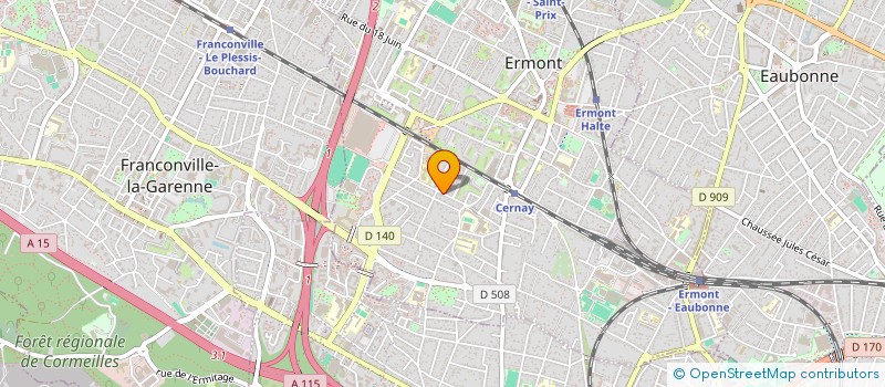 localisation de l'entreprise SDJS IMMO à ERMONT