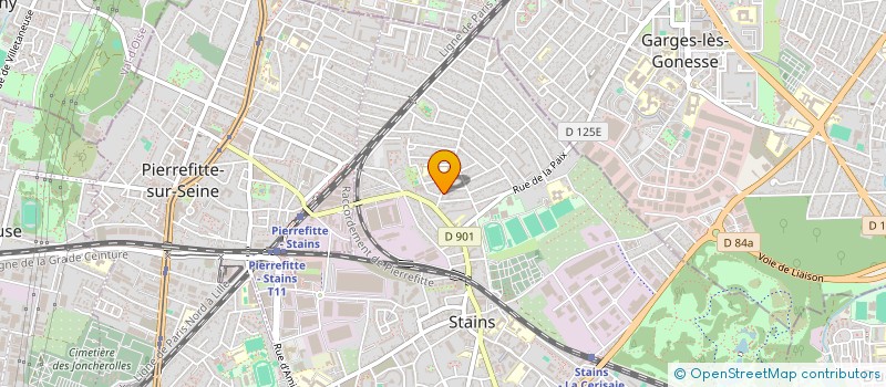 localisation de l'entreprise SDK CONSTRUCTION  STAINS