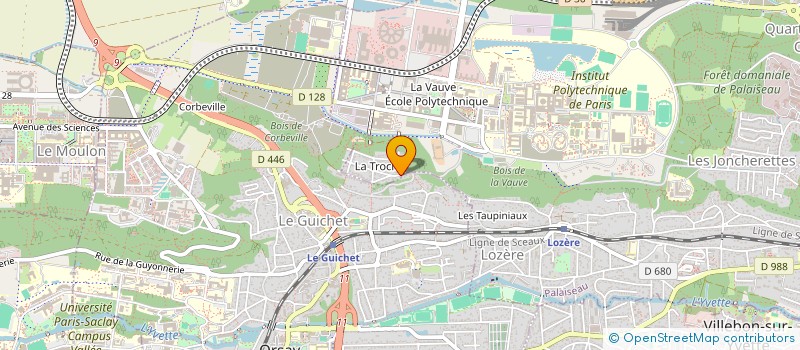 localisation de l'entreprise SDK + DJ à PALAISEAU