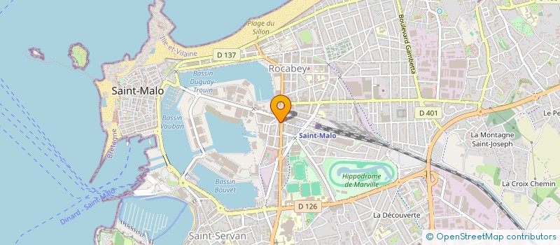 localisation de l'entreprise SDK ST MALO à SAINT-MALO
