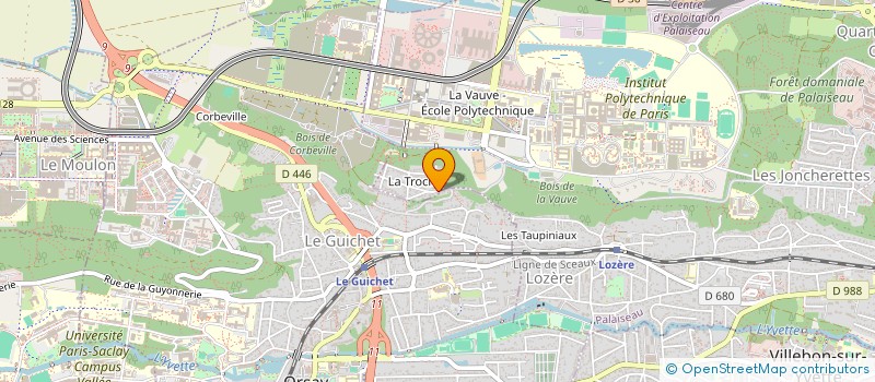 localisation de l'entreprise SDK STRATEGIC DESIGN FOR R&D à PALAISEAU