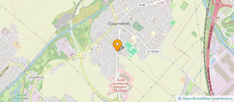 localisation de l'entreprise SDL BAT à COURRIERES