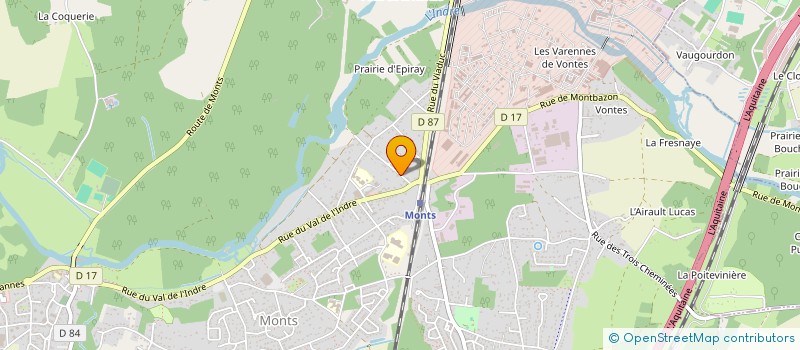 localisation de l'entreprise SDL GIRAUD  MONTS