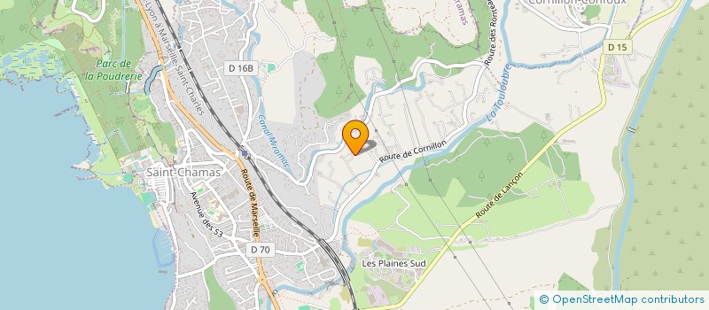 localisation de l'entreprise SDL PLOMBELEC  SAINT-CHAMAS