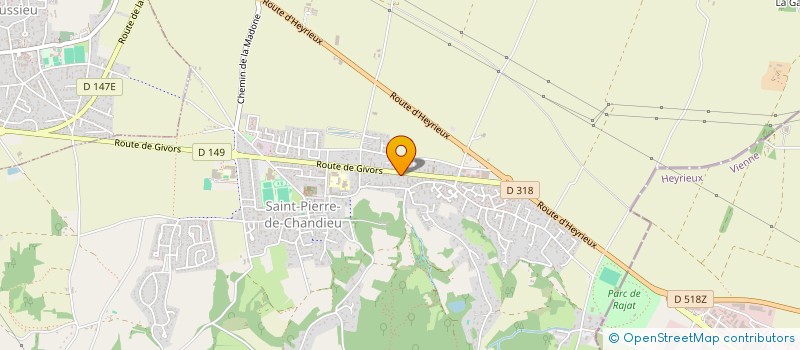 localisation de l'entreprise SDLH AZUR  SAINT-PIERRE-DE-CHANDIEU