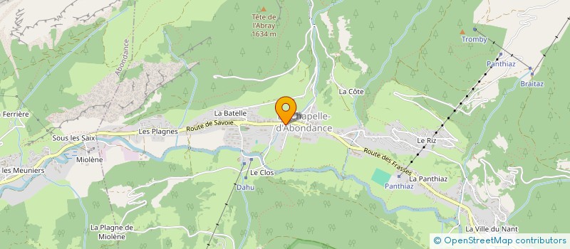 localisation de l'entreprise SDLM D'ICI ET D'AILLEURS à LA CHAPELLE-D'ABONDANCE