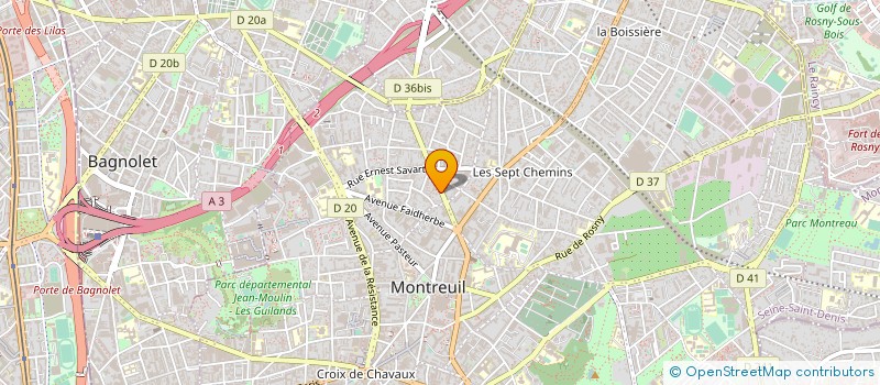 localisation de l'entreprise SDM à MONTREUIL