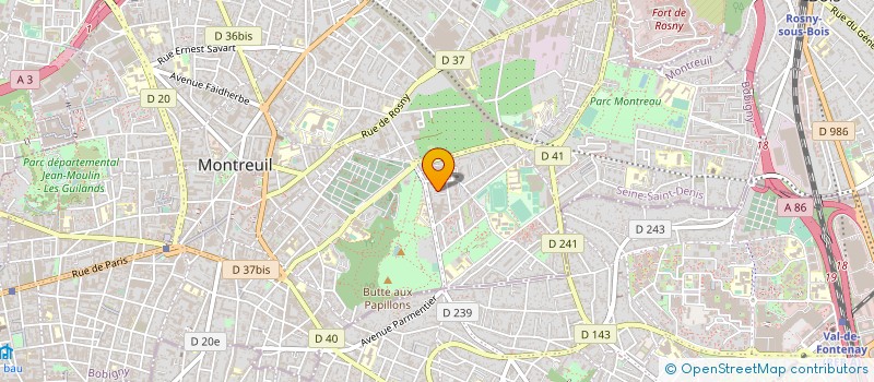 localisation de l'entreprise SDM à MONTREUIL