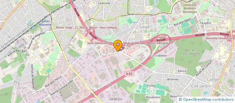 localisation de l'entreprise SDM à PESSAC