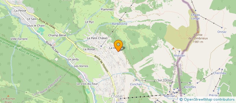 localisation de l'entreprise SDM à CHATEL