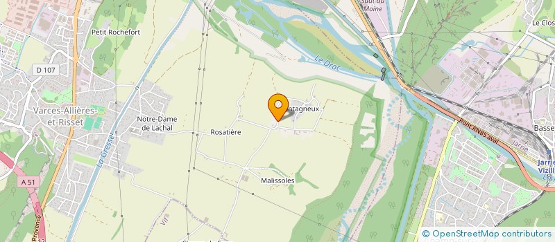 localisation de l'entreprise SDM  VARCES-ALLIERES-ET-RISSET