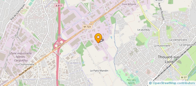 localisation de l'entreprise SDM - AUTOMATEC à SAINTE-LUCE-SUR-LOIRE